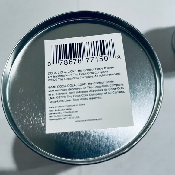 Coca-Cola Red and White Holder/Dispenser Tin Drinking Straw Canisters - Picture 8 of 10